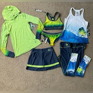NEW! Lot of 7 Wave Life Mahi Performance Wear